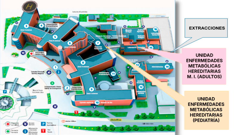Mapa hospital