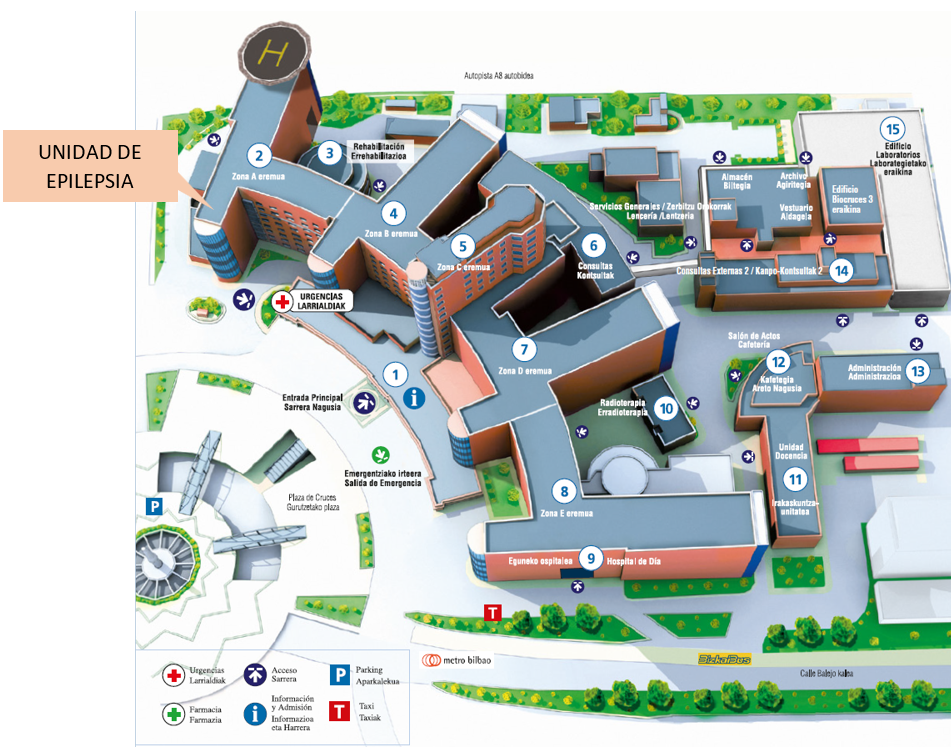 Mapa del hospital